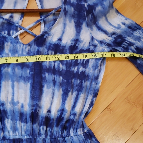 Jumpsuit shorts with peasants sleeves - Picture 6 of 11